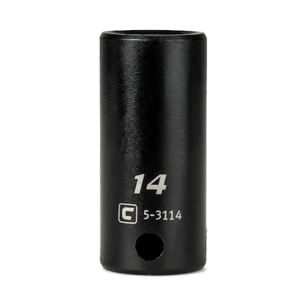 Capri Tools 3/8 in. Drive 14 mm Semi-Deep Impact Socket CP53114